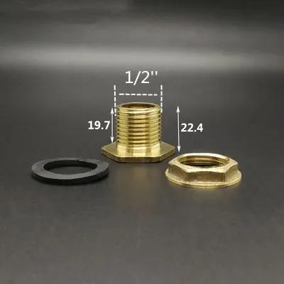 Различные 1/2" 3/4" 1" BSP Резьбовые Латунные Фитинги-Переходники для Подключения к Резервуару для Воды, Фитинги для Отверстий в Резервуаре, Соединители, Адаптеры для Дома и Сада, Сливные Фитинги