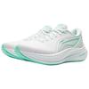 Li Ning Yueying 5 Амортизирующие износостойкие низкие беговые кроссовки женские белые ARHW004-8