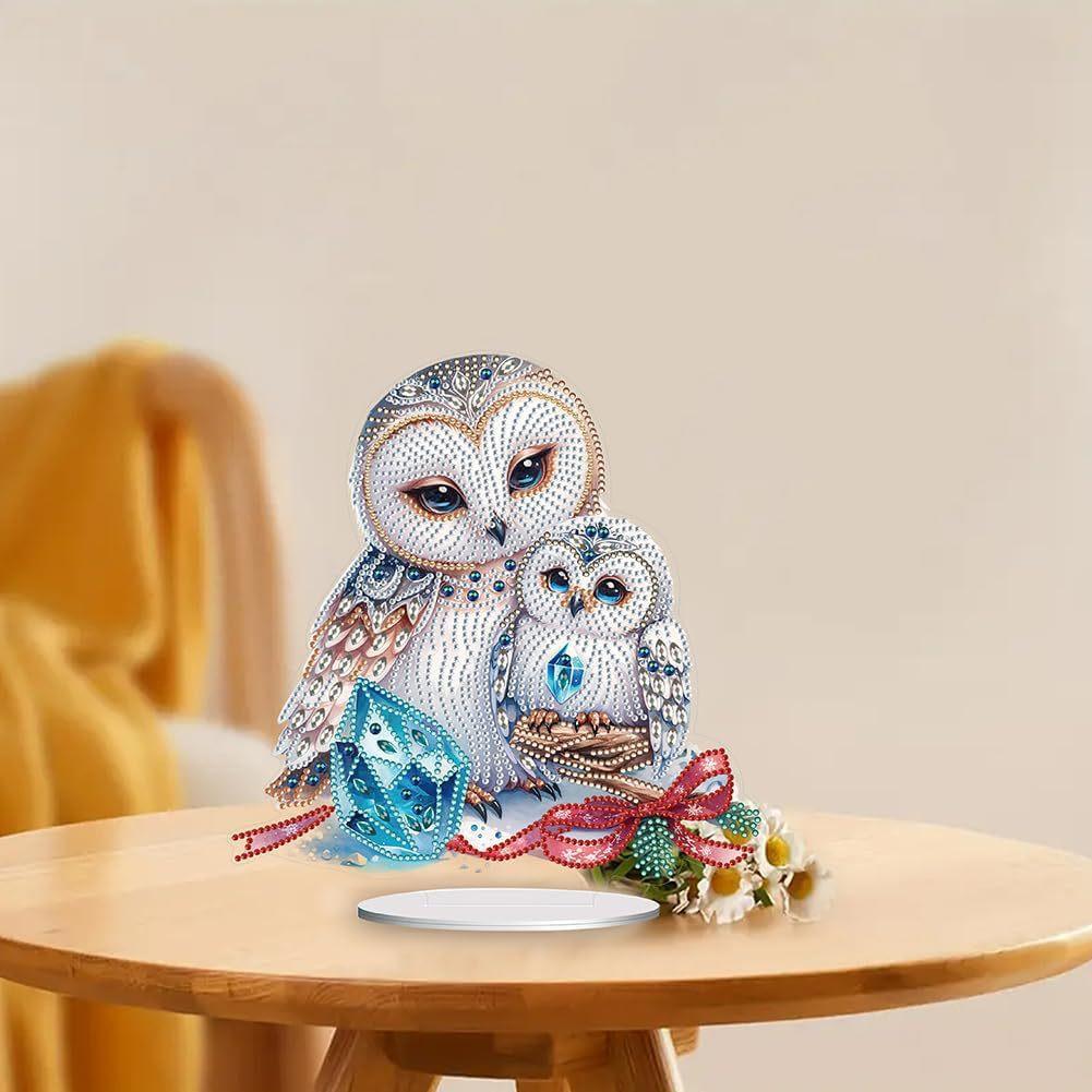 Акриловый материал Односторонняя хрустальная бриллиантовая настольная табличка-украшение