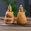 Sandalwood Bullish Backflow Incense Burner Creative Wooden Ornaments Incense Burner