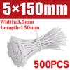 500/1000 ШТ 3*100 3*150 4*200 Самоблокирующийся Пластиковый Нейлоновый Хомут Белый Кабельный Хомут Крепежное Кольцо Zip Wraps Ремешок Набор Нейлоновых Кабельных Хомутов для ежедневного использования