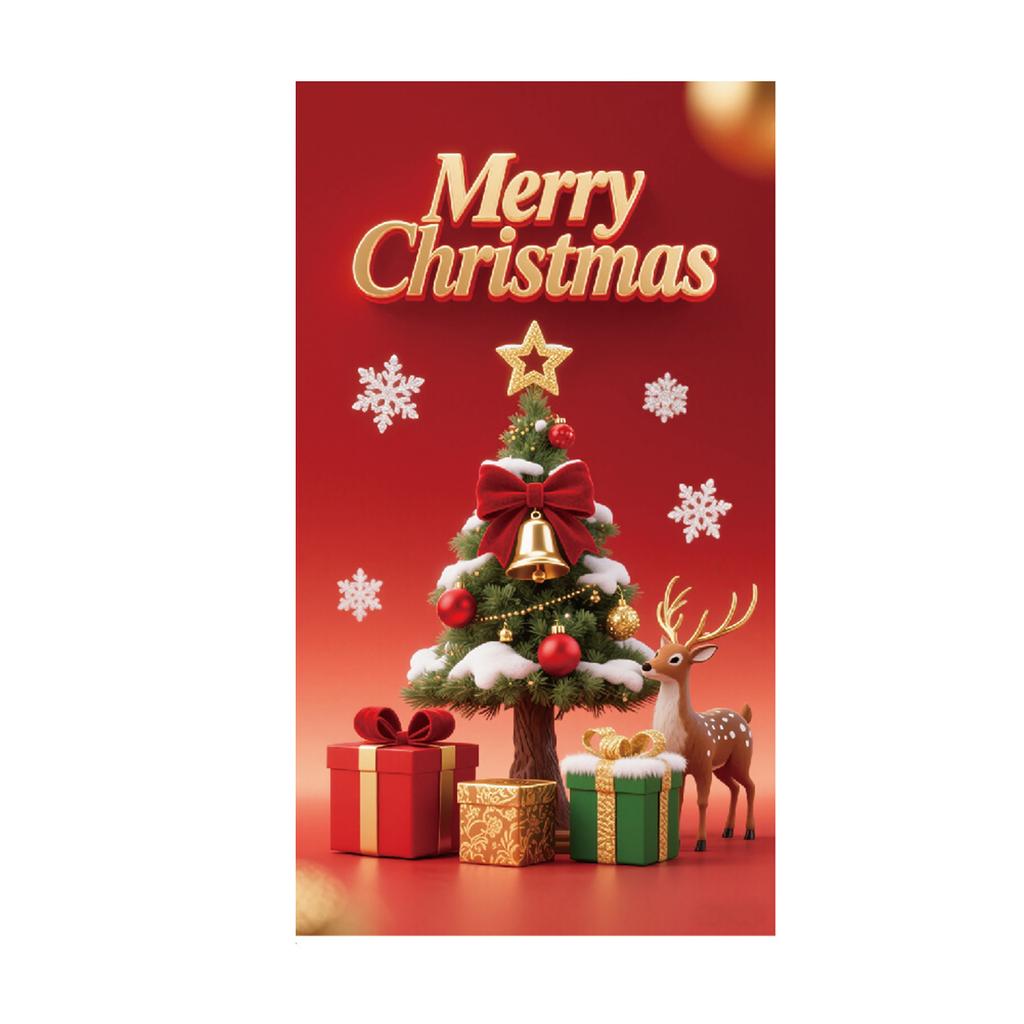 Christmas Door Curtain Background Door Decoration
