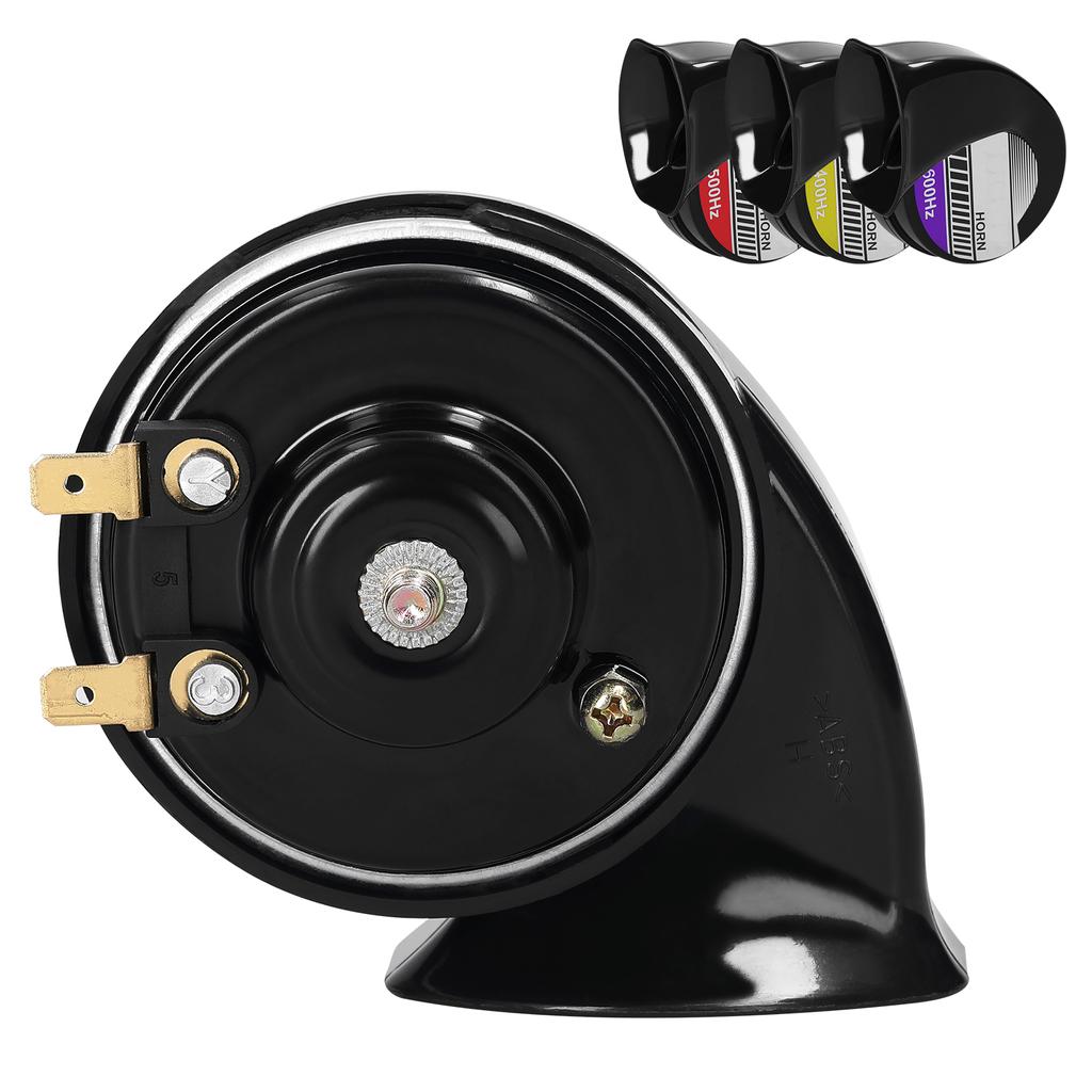 3 Piece Loud Car Horn Set High Mid Low Pitch Electric Snail Horn Waterproof with 8 Sounds Horn Controller for 12 24V