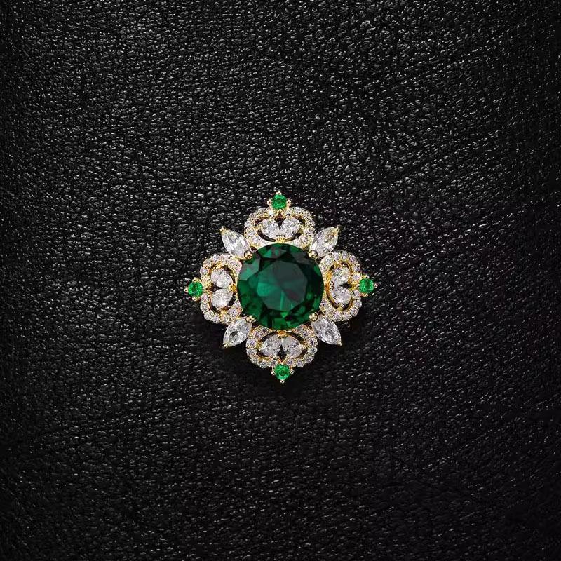 Crystal Brooch, High-end Women's Luxurious Style, Brooch, Collar Pin Buckle, Secure Cardigan, Chest Anti-glare Buckle