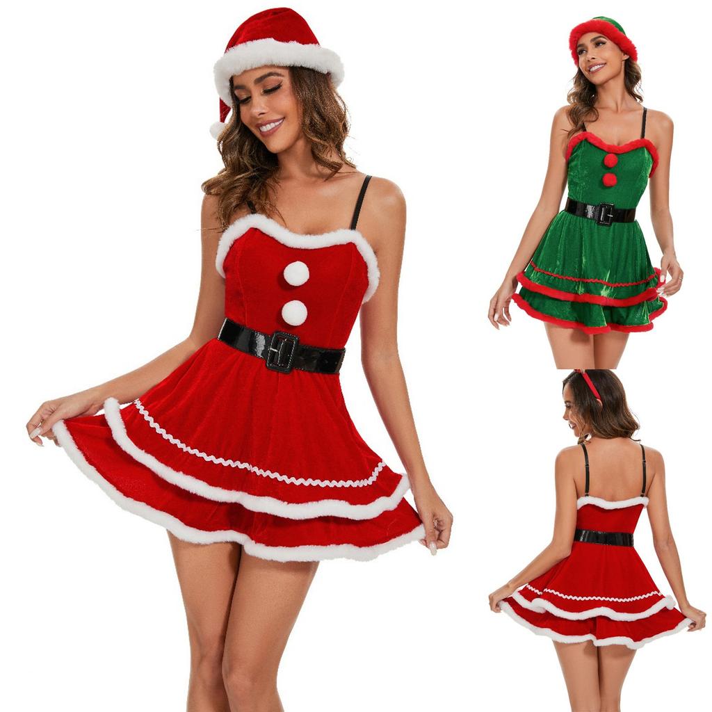 Women's Christmas Party Holiday Party Hooded Suit Costume