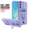 Чехол-броня для телефона Slide Camera Armor для Samsung Galaxy S25Ultra S25Edge S24 S23 S22 S21 S21 S20 Plus FE A56 A16 A36 A26 A55 A15 A05S Military Bumpers Cover