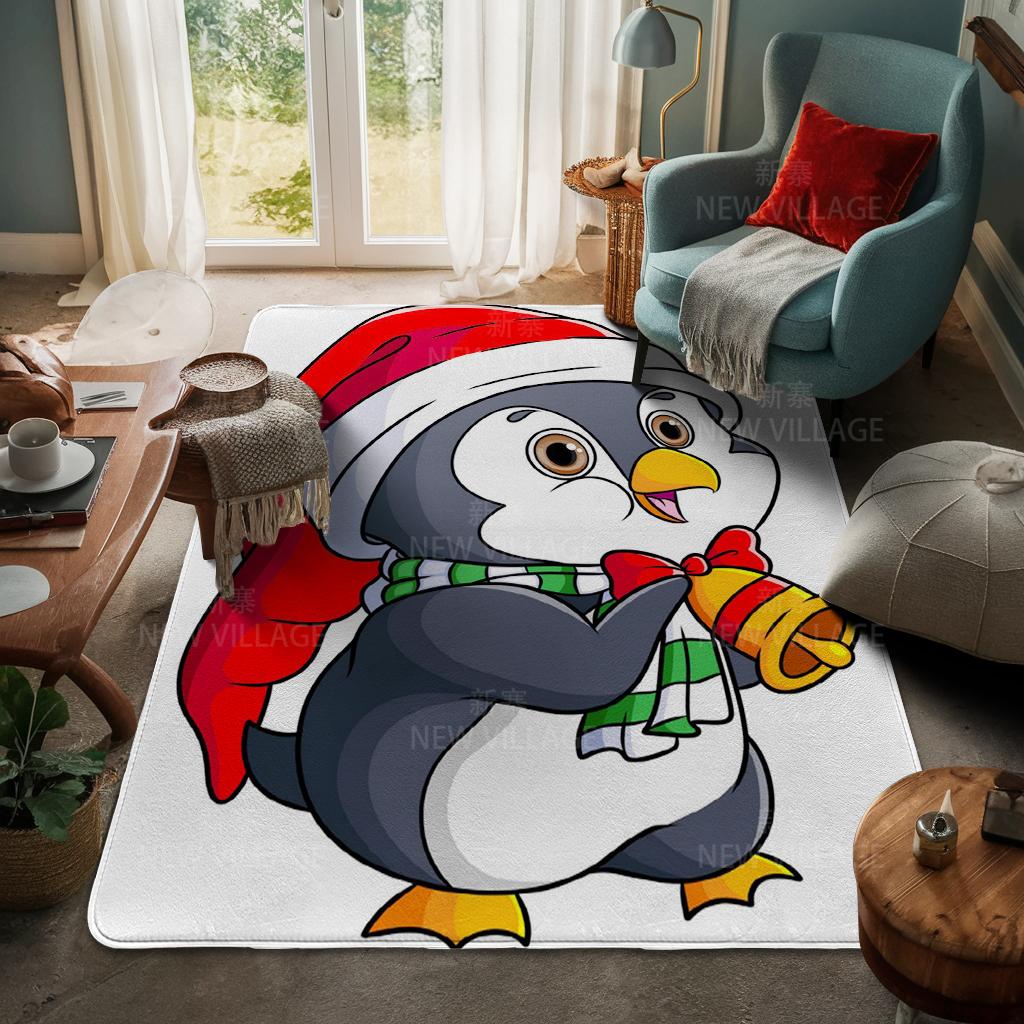 Ковер у входа в дом Домашний коврик у двери Гостиная Ванная Комната Ноги ванная комната Нескользящие коврики с водопоглощением для ванной Счастливого Рождества зима