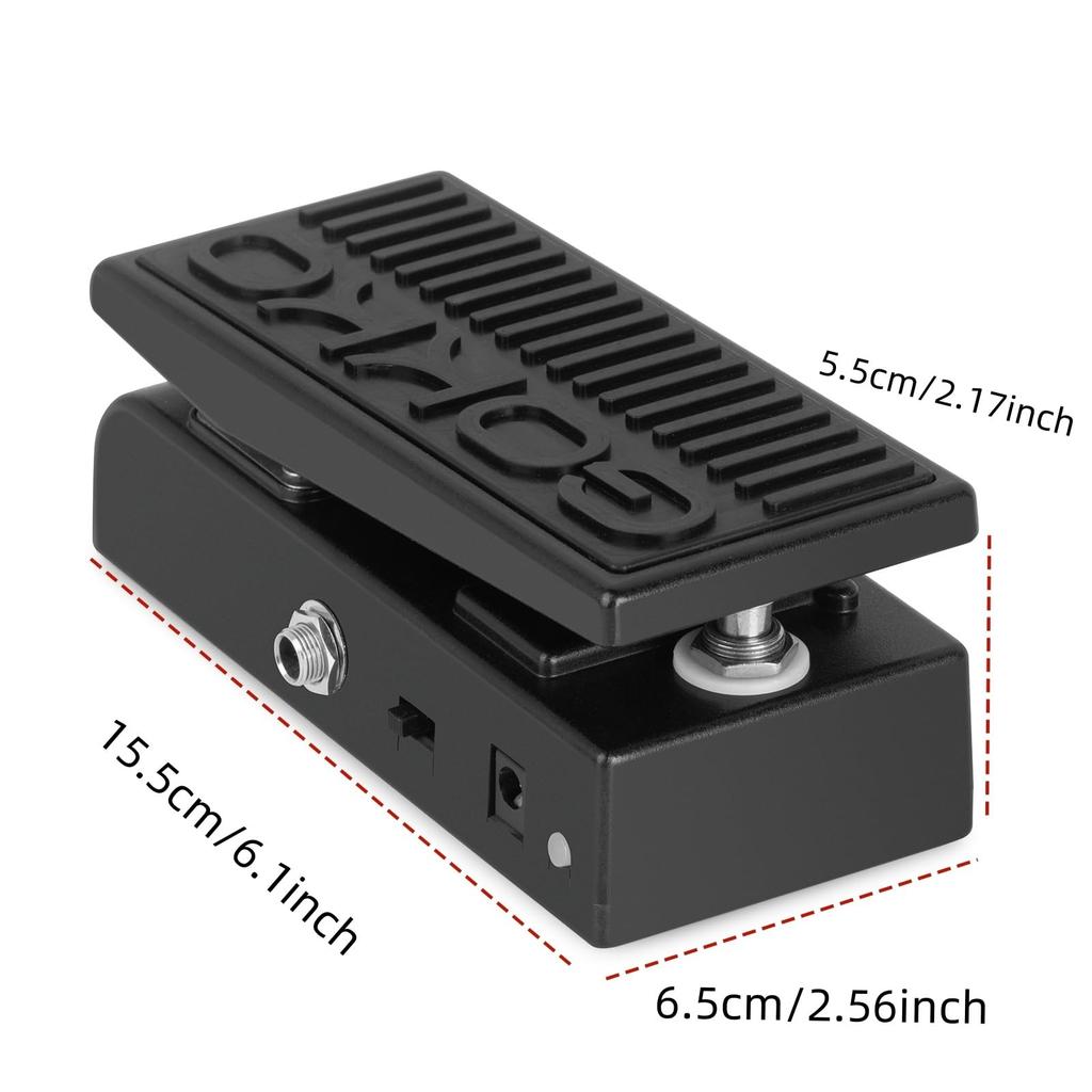 Мини-педаль Wah Volume Двойная wah и громкость Компактная Настоящий светодиодный индикатор Идеально для гитаристов, которые хотят универсальность GK-64 - функция, дизайн, байпас, -