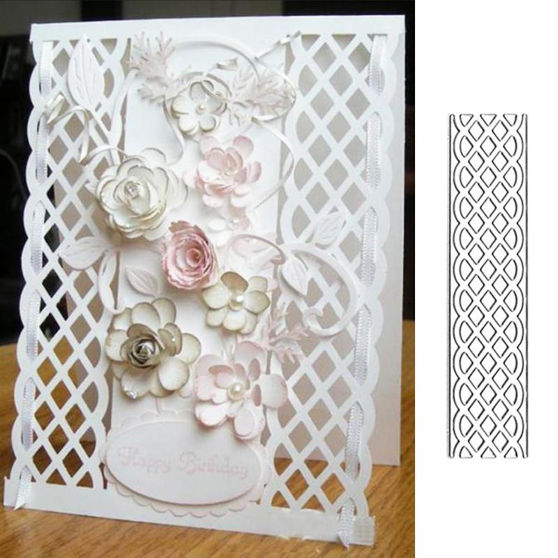 Patterned Art with Stripes Scrapbooking Metal Cutting Dies Stencils for DIY Album Paper Card Decor