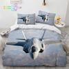 Airplane 3D Print Flying Plane Comfortable Duvet Quilt Cover Pillowcase Bedding Set Children Bedroom Decoration Home Textile