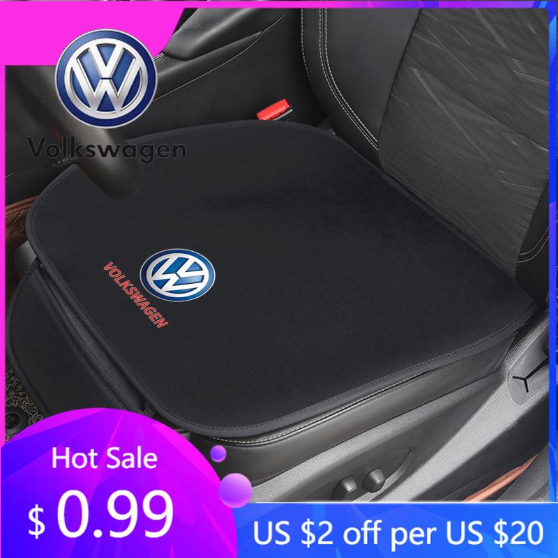 Для VW Volkswagen Jetta MK5 Golf Подушка на сиденье автомобиля Нескользящий чехол Ледяной шелк Бархат Плюш Для VW Volkswagen Golf Polo Passat Touran
