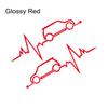 Наклейка на окно автомобиля для MINI Cooper S One JCW F56 F55 F60 R56 R60 F54 Heartbeat Decor Decal Vinyl Film Auto Tuning Accessories