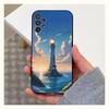 Аниме Чехол для телефона 'Маяк' для Samsung S25, S24, S23, S22, S20, S21, S10, Ultra, Plus, Lite, FE, Мягкий Силиконовый Черный Чехол