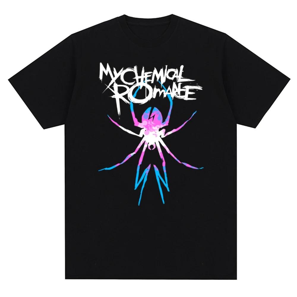 My Chemical Romance Mcr Band Men Women Cotton T-Shirt Printed T Shirt Short Sleeve Tshirt Streetwear Trend Tee Tops