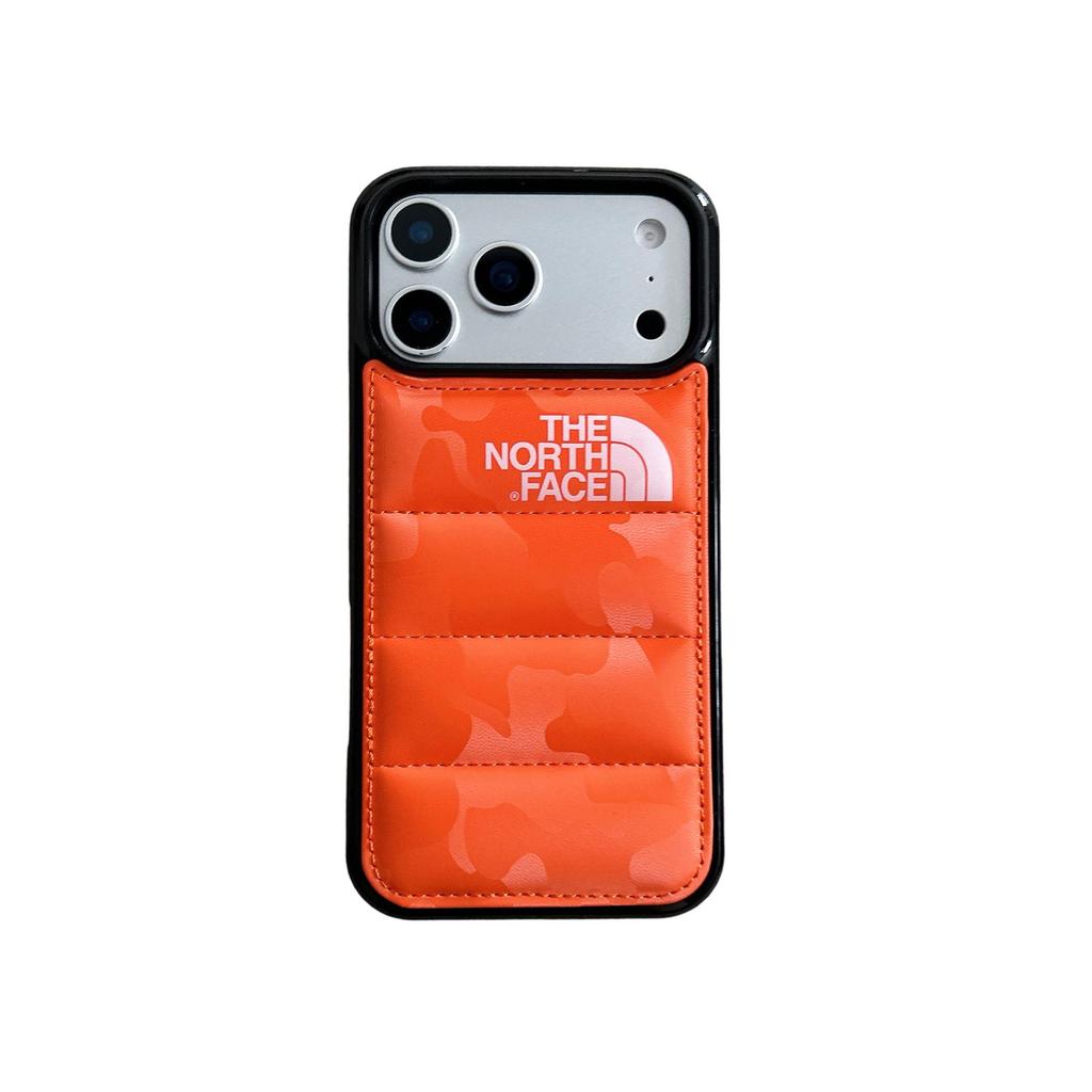 Новый кожаный чехол-камуфляж 3D для Apple iPhone15 Pro Max - Стиль пуховика для осени/зимы