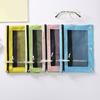 3 Rings Two Pockets Large Capacity Zipper Closure Pencil Case Portable Binder Design Visible Mesh Stationery Holder School Supplies