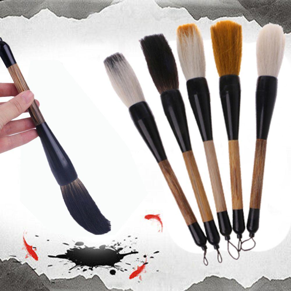 Bamboo Shaft Stationery Oil Painting Brush Pen Paint Brush Goat Hair Calligraphy Brush