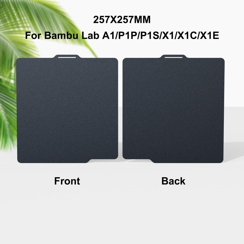 Double Sided Cool Plate Build Plate For Bambu Lab A1 mini A1 P1S P1P X1 3D Printer Parts PEI Coating 184x184/257x257mm Zero Heat