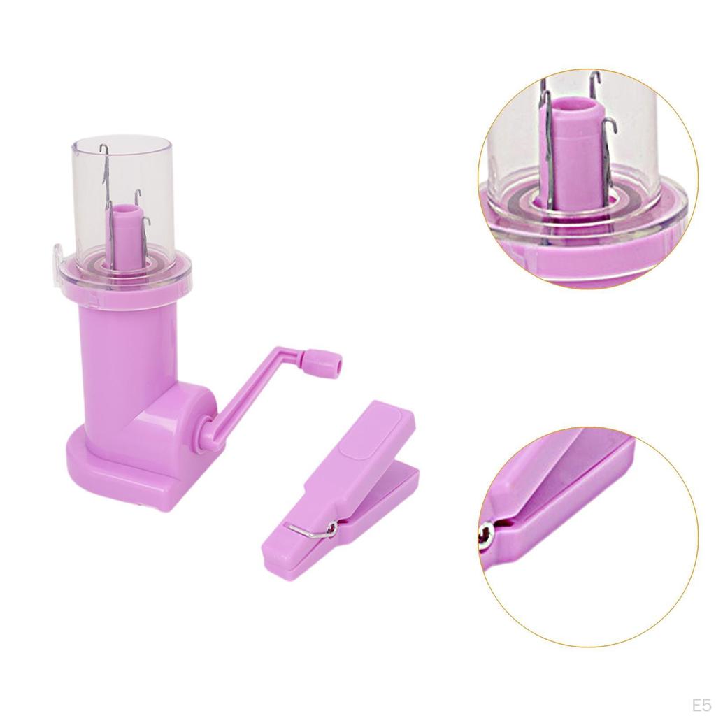 Compact Manual Knitting Machine, Hand Operated Cord Weaver for Home Use
