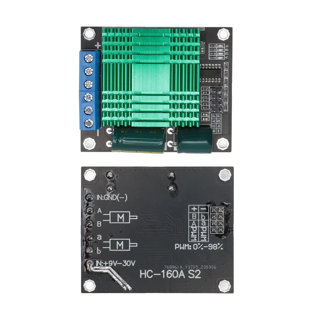 9V‑30V 60A DC Motor Driver Module Double Channel PWM High Power H Bridge DC Motor Driver Module for Replacement