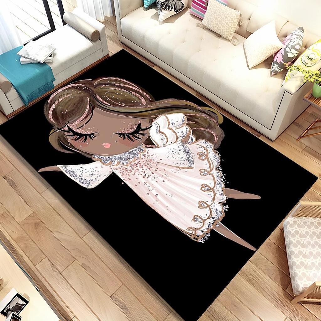 Милый коврик для балета, балерины, феи, мультяшный коврик, ковер для дома, гостиной, спальни, дивана, коврик для двери, детский нескользящий коврик