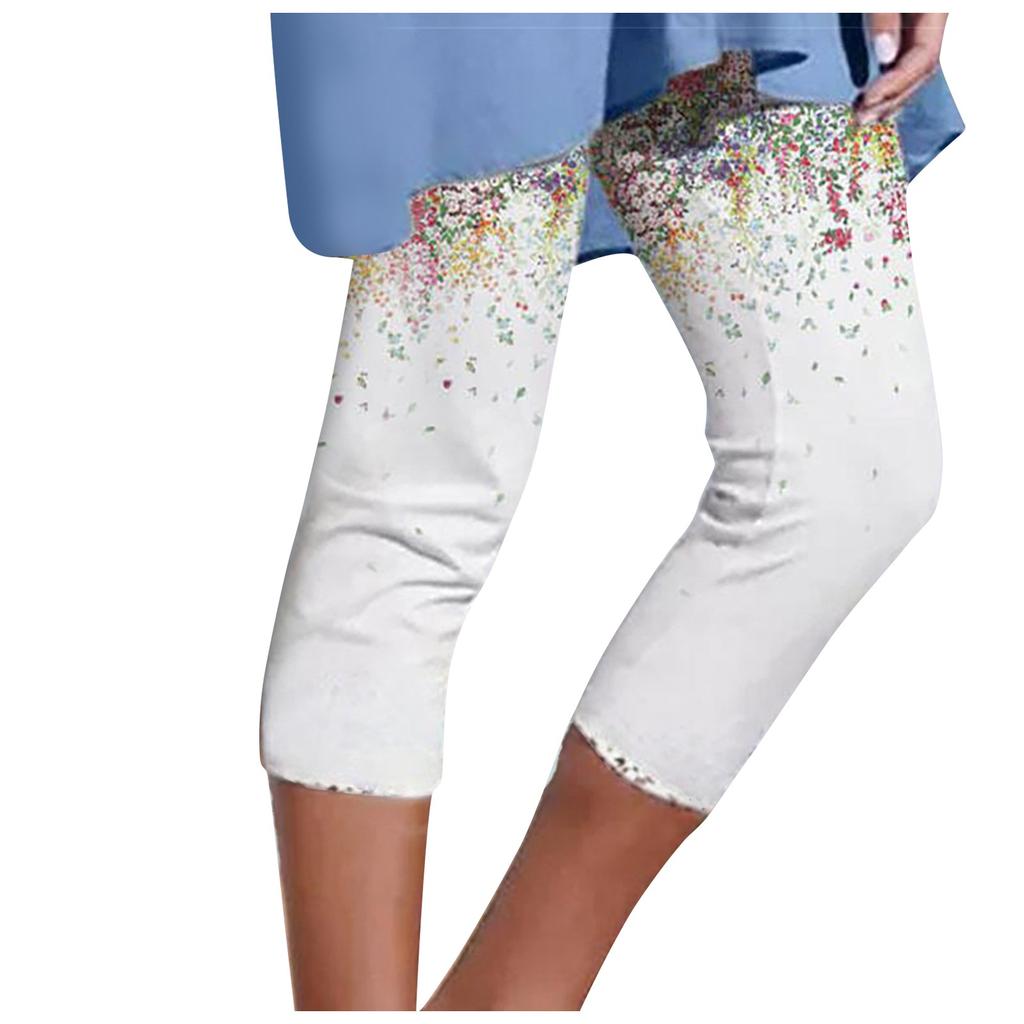 Повседневные леггинсы, обтягивающие сексуальные дышащие леггинсы с принтом Капри