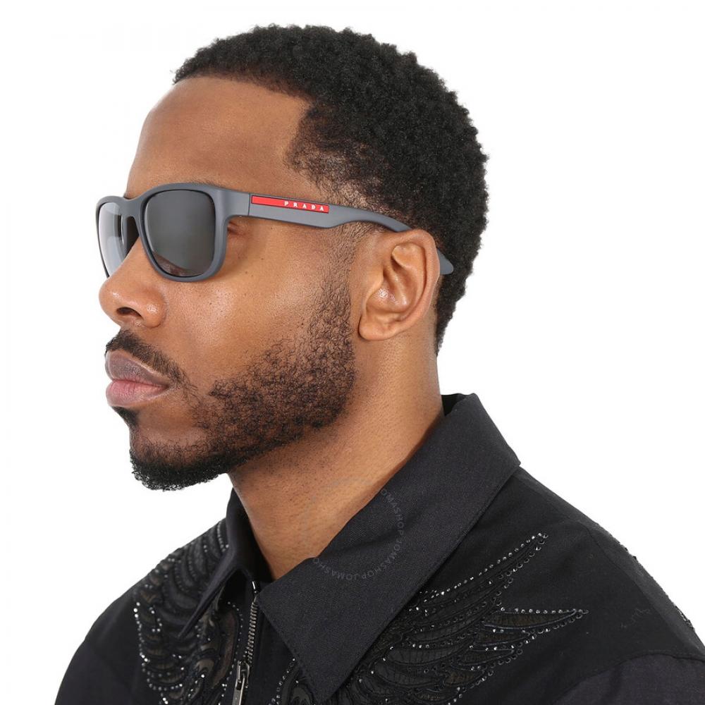 Солнцезащитные очки Prada Linea RoSSa Grey Mirror Square для мужчин PS 01US Ufk5l0 59