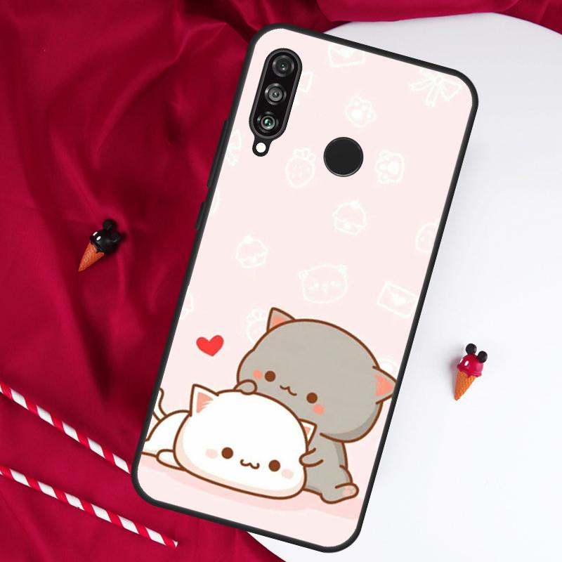 Милый Кавайный Кот Для Huawei Nova 5T 12s 12i 11i Y90 Y70 Y60 Y61 Y91 Y72 9 10 SE P20 P40 Lite P60 P30 Pro Чехол