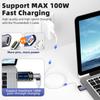FONKEN PD 100 Вт Магнитный адаптер типа C к типу C 5А Быстрая зарядка Магнитный преобразователь типа C Магнитный адаптер типа C