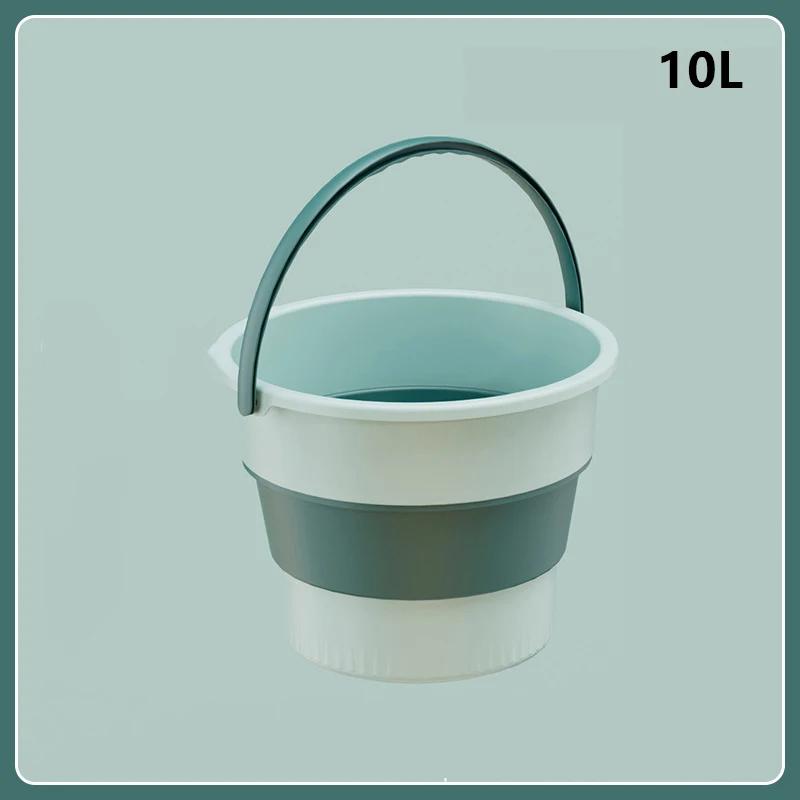 5/10/17L Collapsible Bucket Outdoor Fishing Camping Space Saving Portable Folding Car Wash Bucket Bathroom Kitchen Bucket