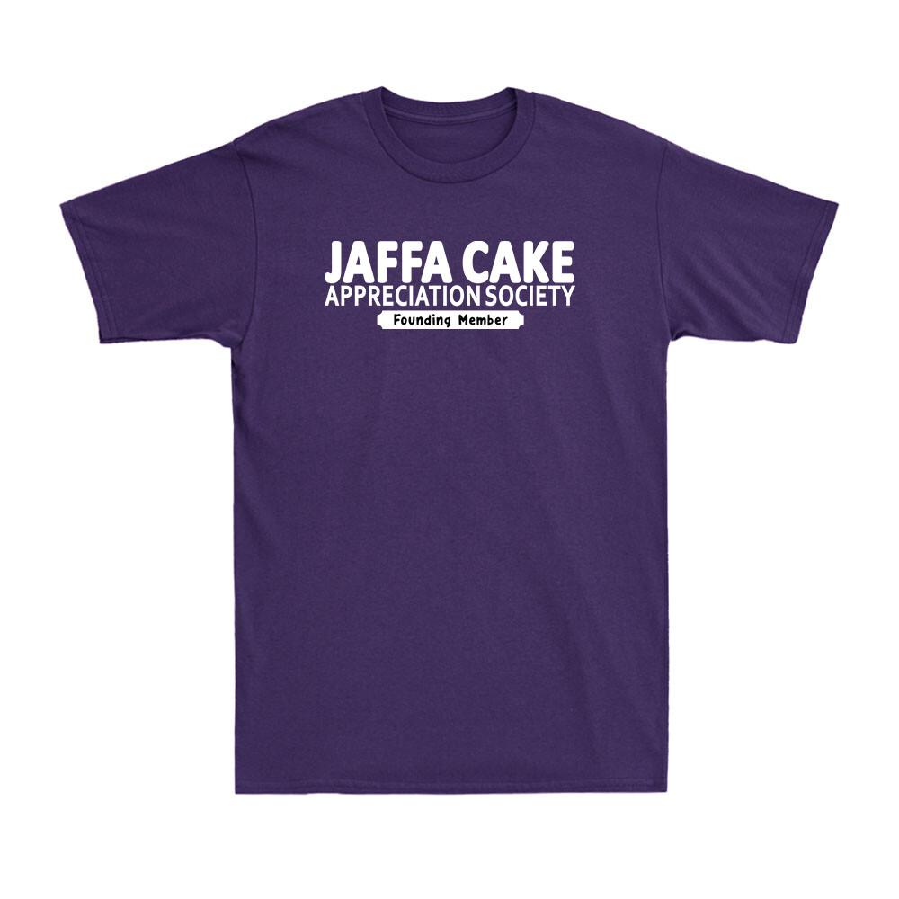 Jaffa Cake Appreciation Society Funny Biscuit Cake Gift Unisexs Cotton Tshirt
