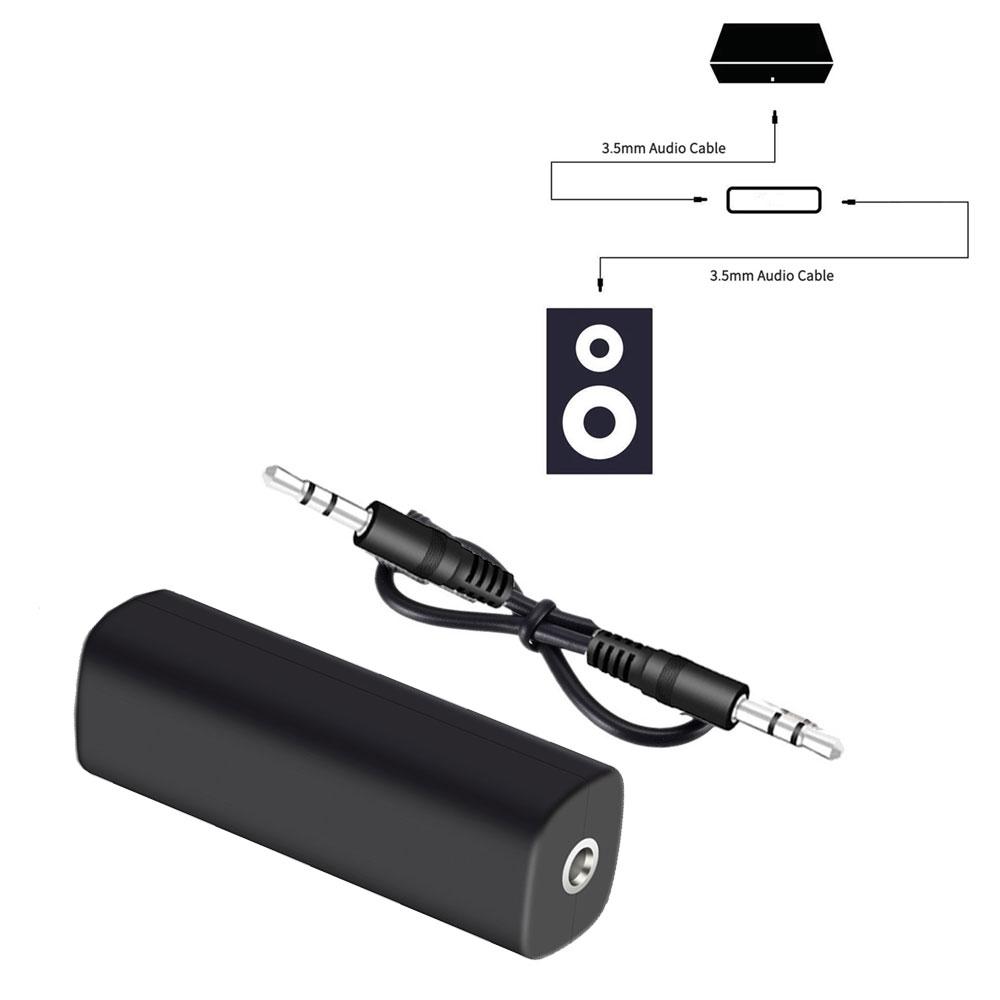 Линия динамика 3,5 мм Aux аудио шумоподавляющий фильтр контура заземления шумоизолятор устранение для автомобильной стереосистемы аудиосистемы домашнего стерео