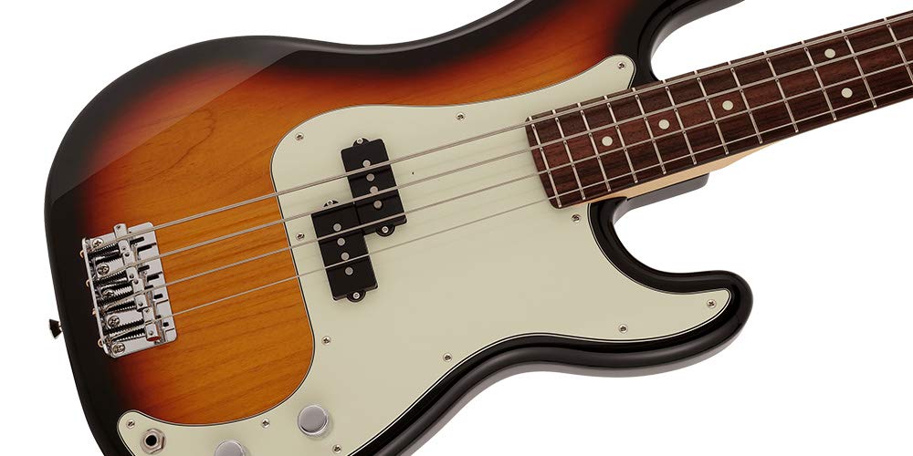 Fender Гибрид Fender Made in Japan II P Rosewood Sunburst Bass®, накладка на гриф, 3 цвета