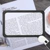 48 LEDs Magnifying Glass Cold and Warm Lights Reading Magnifying Glass  For Seniors Reading