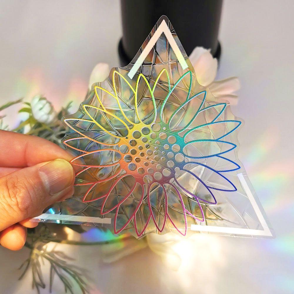 Colorful Home Decor Bedroom Decoration Rainbow Maker Sun Catcher Wall Stickers Mirror Sticker