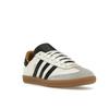 JJJJound x adidas Samba OG Сделано в Германии Молочно-белые Унисекс Кроссовки Основной черный Резина ID8708