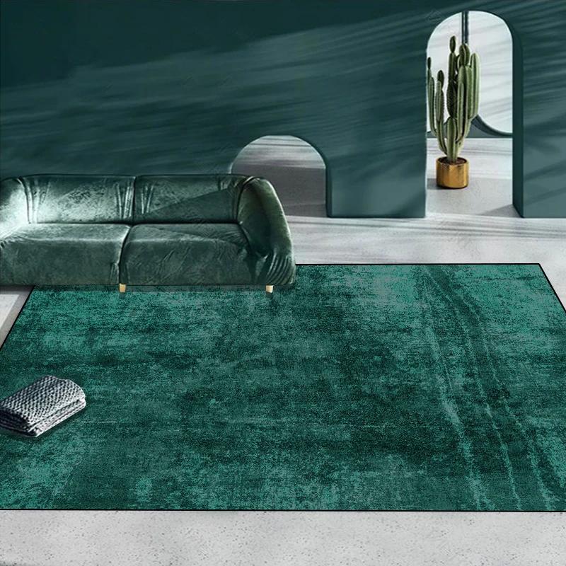 Украшение дома Зеленые ковры Гостиная Легкая роскошь Ковер Вечеринка Прихожая Декор Коврик для пола Спальня Гардеробная Мягкий ковер Противоскользящий