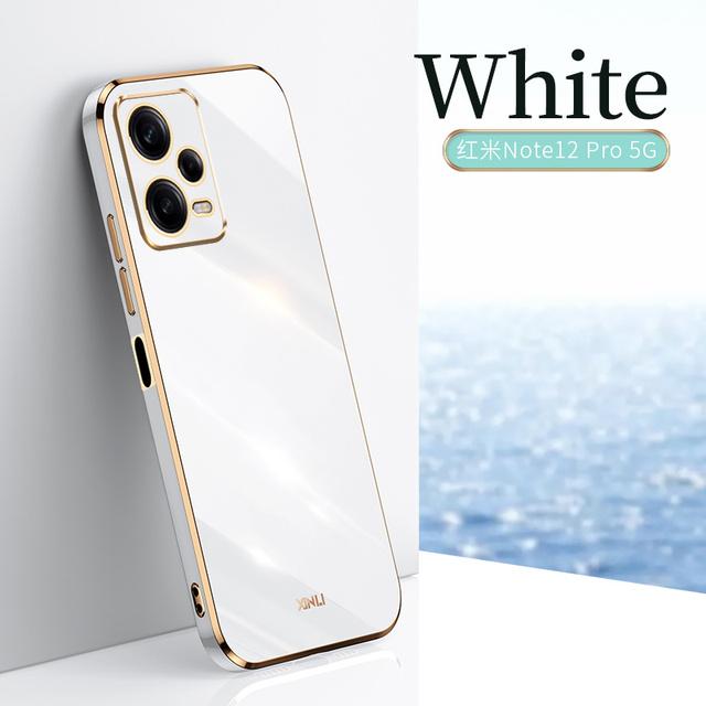 Роскошный чехол для телефона с квадратным покрытием для Xiaomi Redmi Note 12 Pro Plus Note12 Pro Plus + 5G, противоударная мягкая силиконовая задняя крышка
