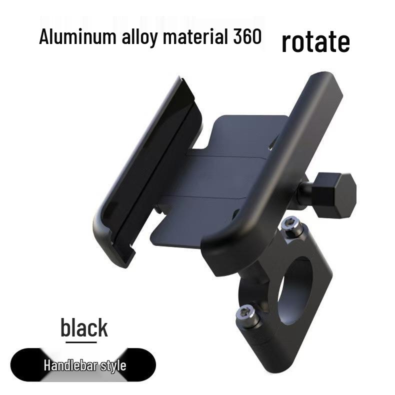 Aluminum Alloy Phone Holder for Motorcycles, E-Bikes, and Bicycles