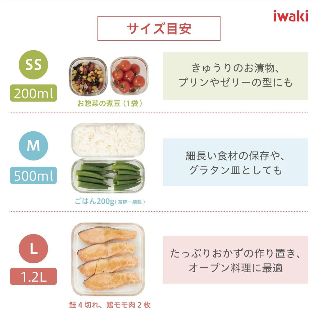 Iwaki PSC-PRN-G7 Контейнер для хранения Зеленый Набор из 7 штук