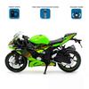 MotoGP Ninja ZX-6R Гоночный мотоцикл Симуляция Изысканный литой и игрушечный автомобиль RMZ city 1:Модель коллекции 12 сплавов