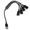 Кабель-разветвитель USB на несколько портов 4 в 1, USB-штекер на 4 USB-гнезда для настольного компьютера, ноутбука, передача данных и зарядка 480 Мбит/с