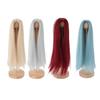 Doll Wig Professional DIY Hand Crafted Soft Heat Resistance Middle Part Long Straight Doll Wig for D