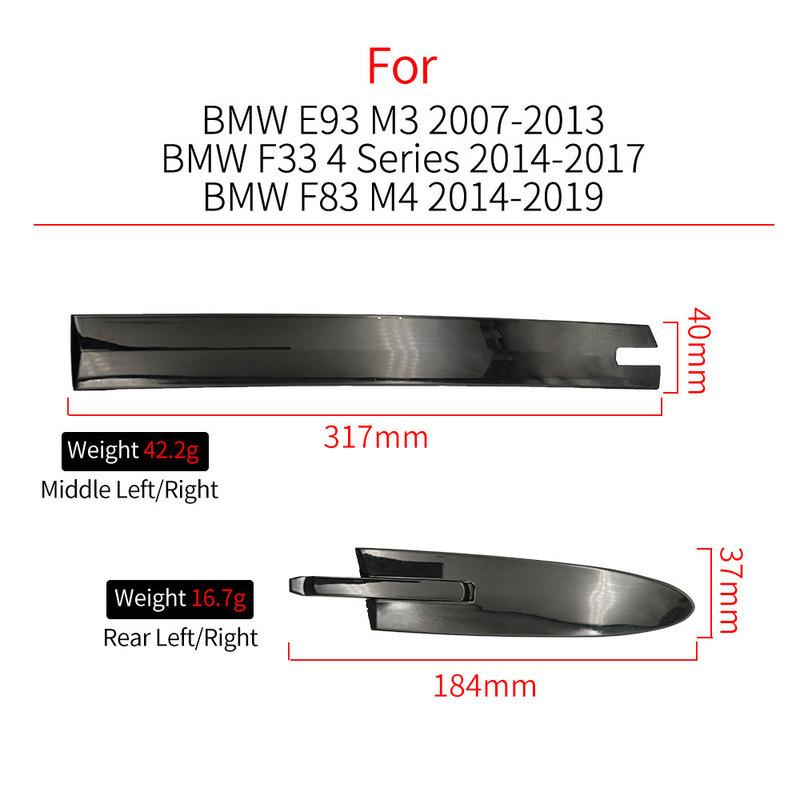 Для BMW E93 F33 F83 Автомобильные левые / правые крышки петель Крыша Кабриолет Отделочная полоса Аксессуар Для BMW M3 M4 4 Серии 420 425 430