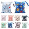 Waterproof Reusable Baby Cloth Diaper Bags Travel Wet Dry Nappy Bags Zipper