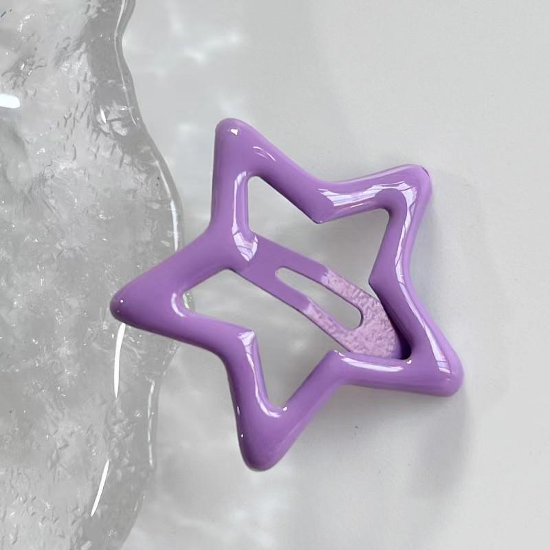 Y2K Dopamine Star Hairpin: Cute Five-Pointed BB Clip for Bangs and Sides