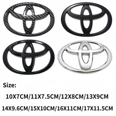 3D значок-эмблема автомобиля Toyota для решетки радиатора, капота, заднего багажника, логотип Corolla Camry RAV4 Hilux Yaris, аксессуар