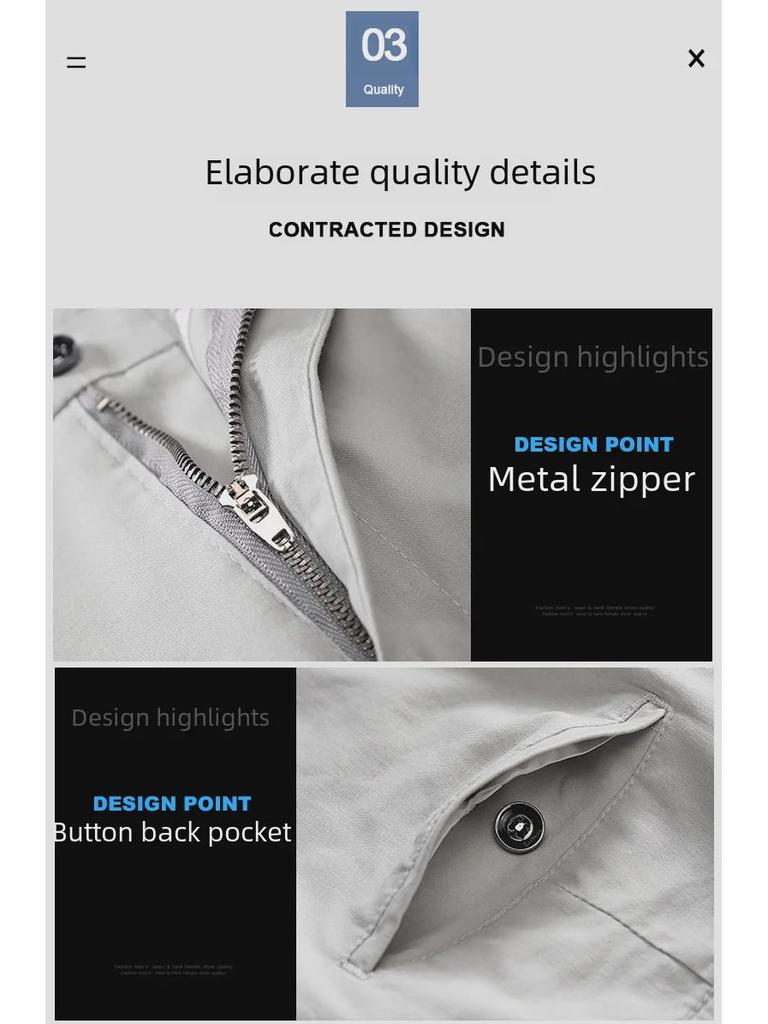 Легкие повседневные брюки из эластичной ткани для мужчин — дышащие, универсальные прямые брюки для весны и лета