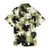 Men's Casual Loose Fit Hawaiian Print Short Sleeve Shirt Button Down Beach Vacation Shirt Lightweight Breathable Summer Top