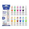 Набор Акриловых Масляных Красок Акварели Гуаши 12 Цветов Детский Граффити Краска для Стекла Ткани